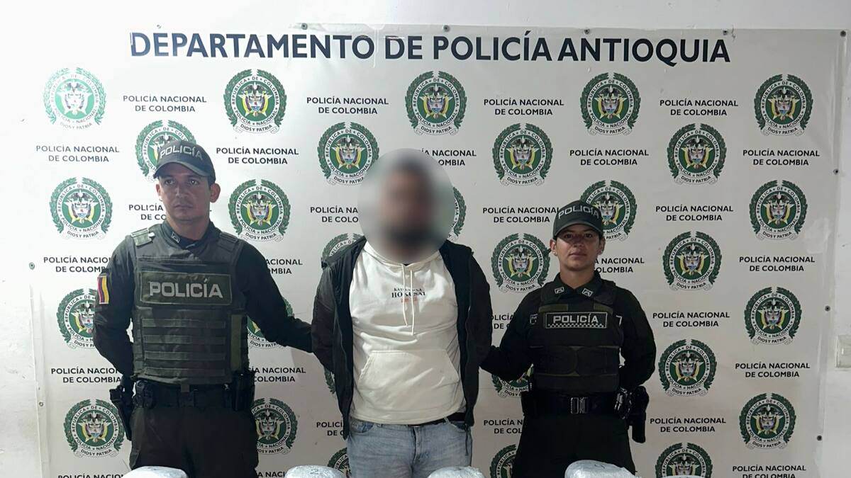 Un hombre que transportaba 500 millones de pesos en cocaína fue capturado en Yarumal