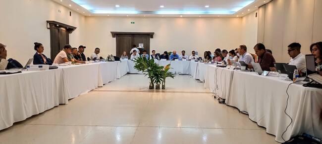 En Cúcuta se lleva a cabo reunión extraordinaria de la mesa de diálogos de paz con el EMC. / Foto: Prensa mesa de diálogo.