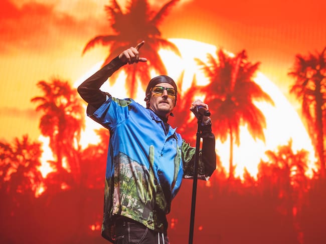 MADRID, SPAIN - FEBRUARY 05: Venezuelan singer Danny Ocean performs on stage at Movistar Arena on February 05, 2026 in Madrid, Spain. (Photo by Mariano Regidor/Redferns)