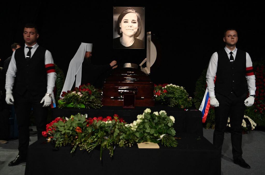Funeral de Daria Dugina. Foto: KIRILL KUDRYAVTSEV/AFP via Getty Images