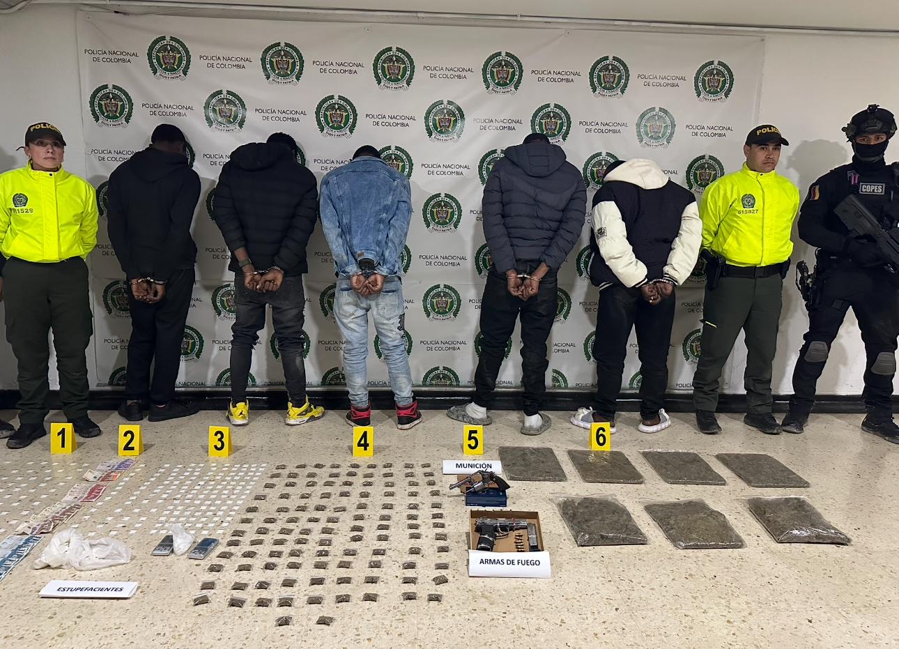 Capturan banda criminal, 'Los ingenieros' en la localidad de Usme, Bogotá.