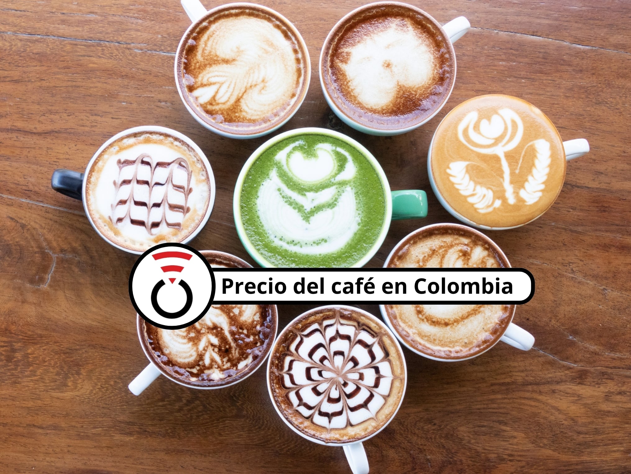 De fondo: Cafés de latte art. Reunidos en una misma mesa (Crédito: Getty Images)