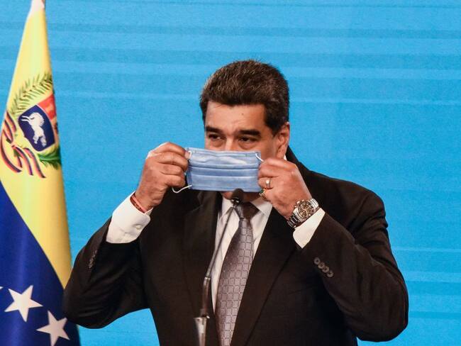 Nicolás Maduro en un acto público