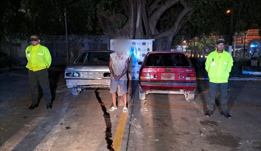 Alias ‘Albertico’ o ‘Meca’, presunto dinamizador del hurto de vehículos y autopartes fue capturado en el operativo