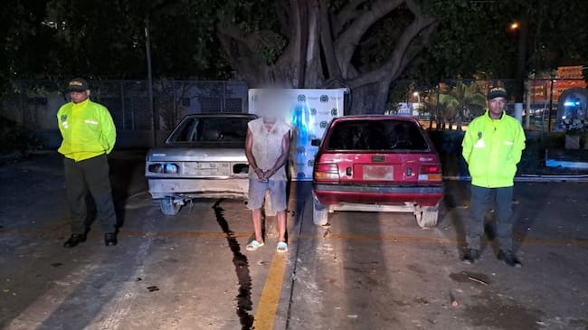 Alias ‘Albertico’ o ‘Meca’, presunto dinamizador del hurto de vehículos y autopartes fue capturado en el operativo