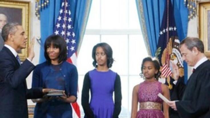 Obama juró el cargo para su segundo mandato