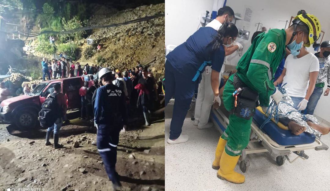 Accidente minero en Marmato por inhalación de gases.