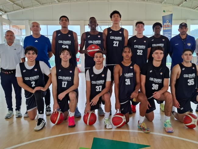 Selección Colombia Sub-17 de baloncesto / Imagen suministrada.