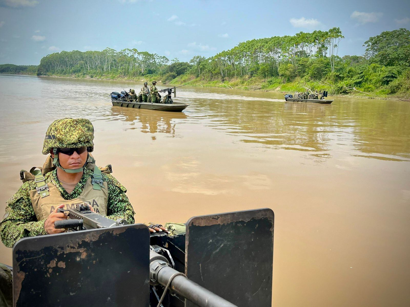 Autoridades se encargarán de brindar seguridad en 4.318 kilómetros de ríos en Amazonas, Caquetá, Guaviare, y Putumayo.