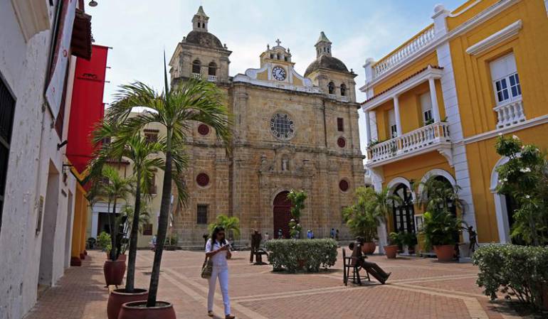 Fotografía de la plaza San Pedro Claver en Cartagena.