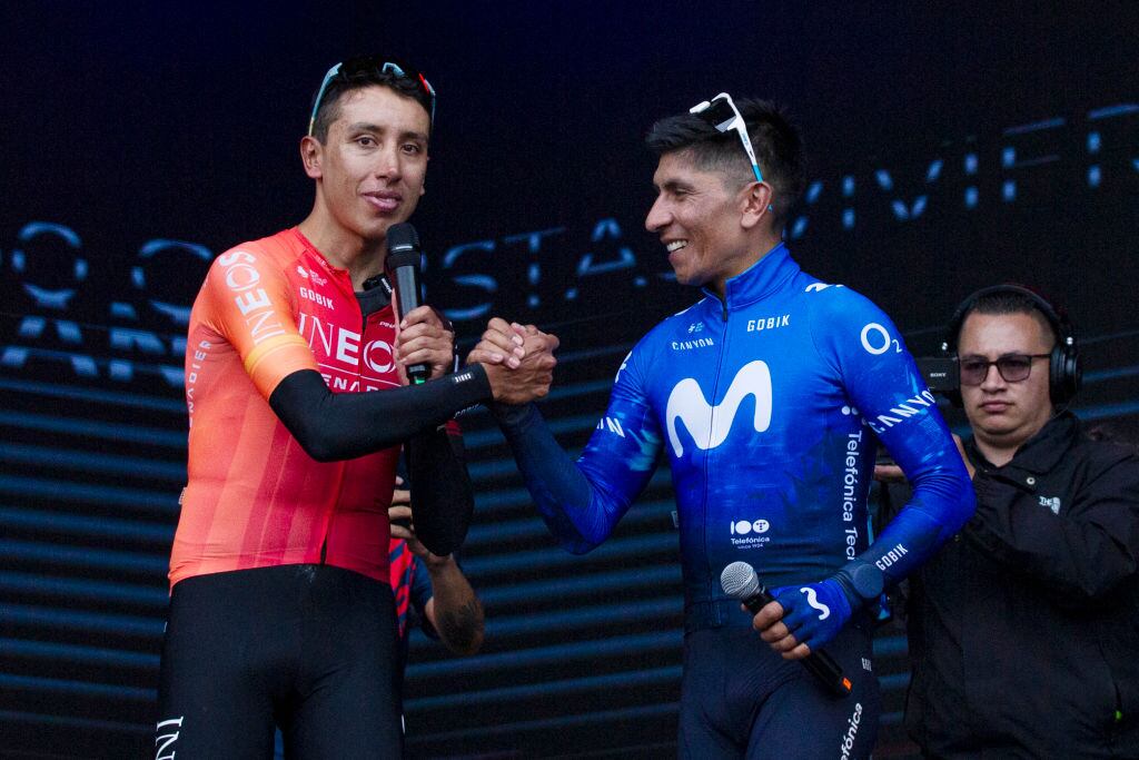 Egan Bernal y Nairo Quintana / Getty Images