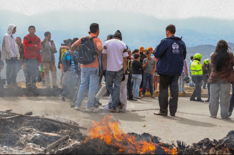 Conflictividad social en Colombia. Foto cortesía Defensoría del Pueblo