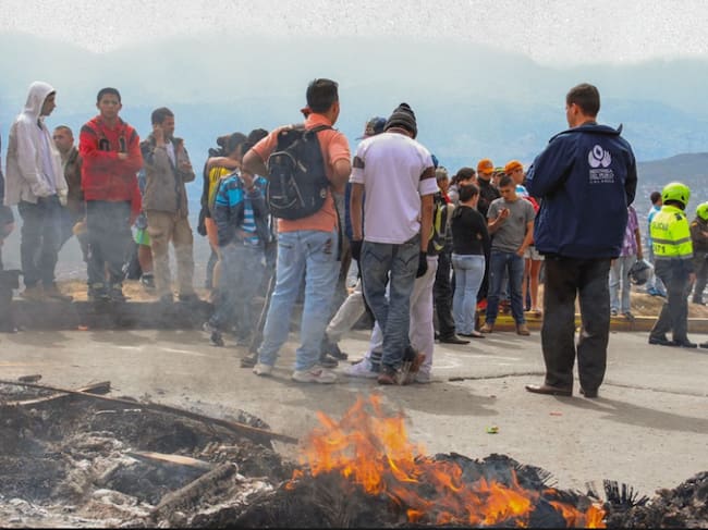 Conflictividad social en Colombia. Foto cortesía Defensoría del Pueblo