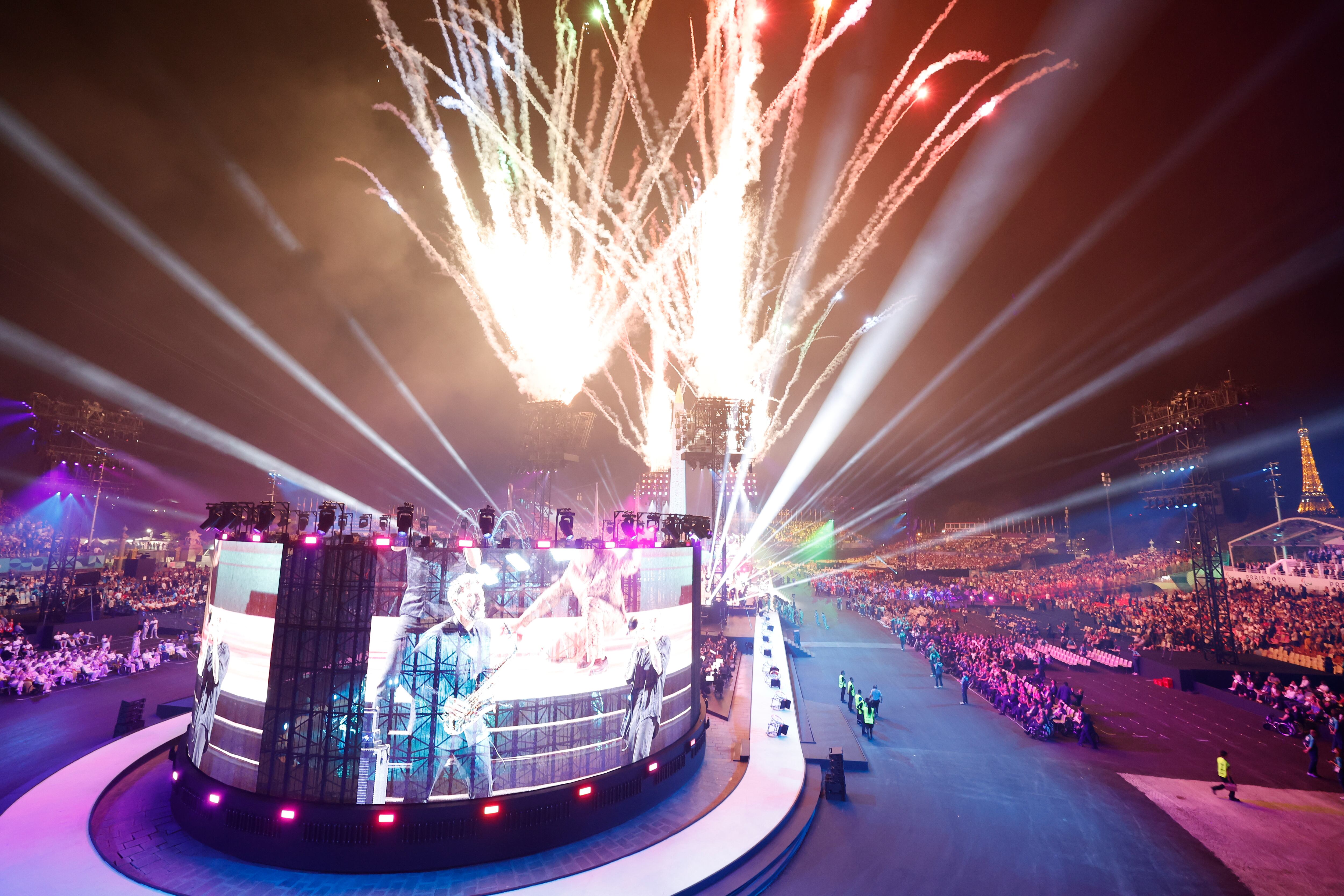 PARÍS (FRANCIA), 28/08/2024.- Ceremonia de inauguración de los Juegos Paralímpicos París 2024, celebrada este miércoles en la capital francesa. EFE/Javier Etxezarreta