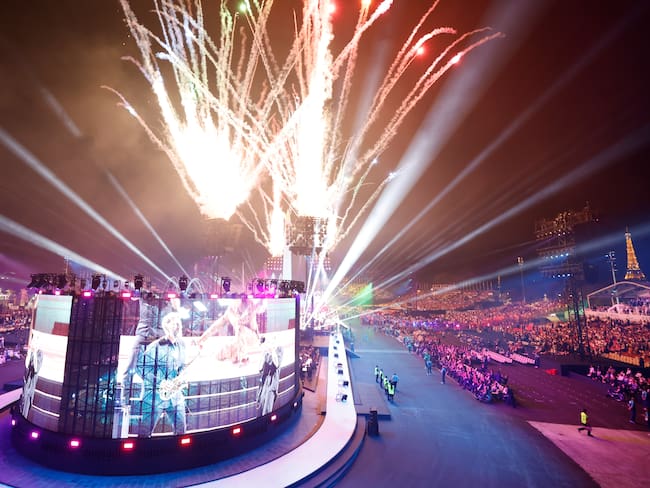 PARÍS (FRANCIA), 28/08/2024.- Ceremonia de inauguración de los Juegos Paralímpicos París 2024, celebrada este miércoles en la capital francesa. EFE/Javier Etxezarreta