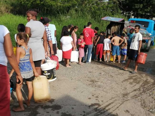 Habitantes de Puerto Caldas.