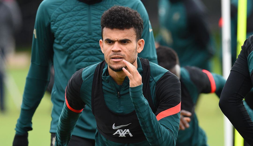 Luis Díaz con el Liverpool