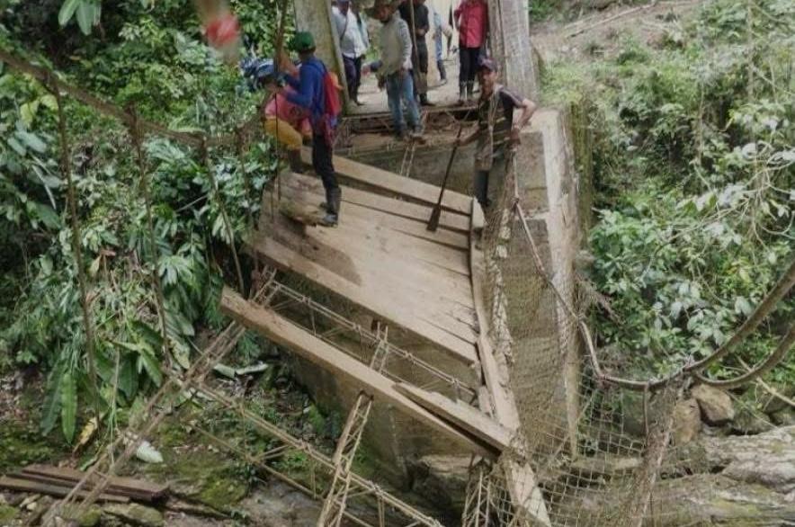 Caminos deteriorados en la Sierra Nevada de Santa Marta
