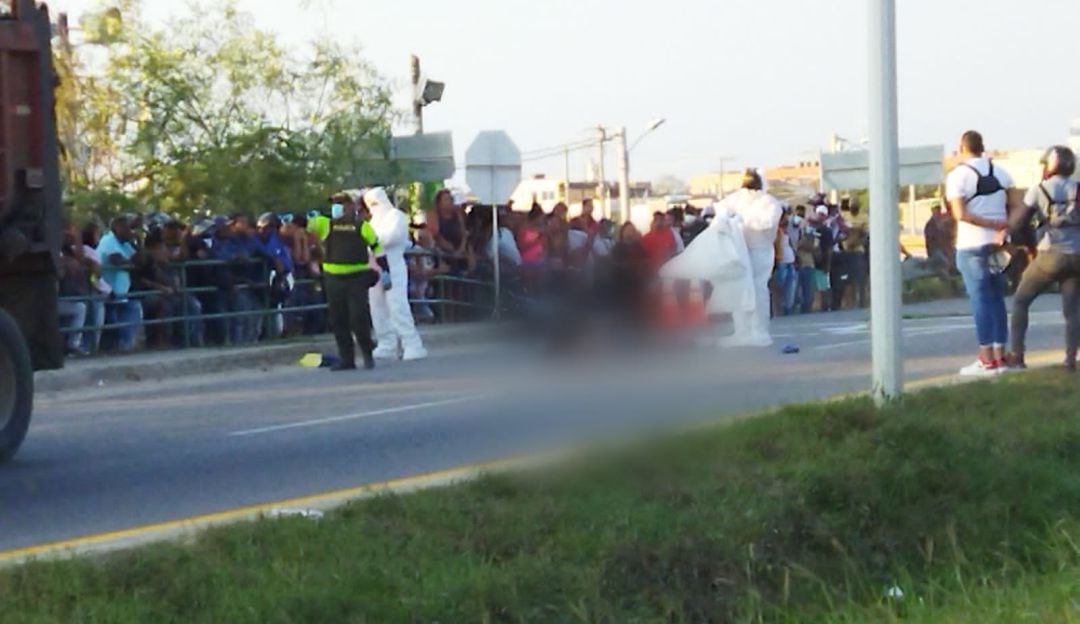 El siniestro se registró entre una tractomula y una motocicleta