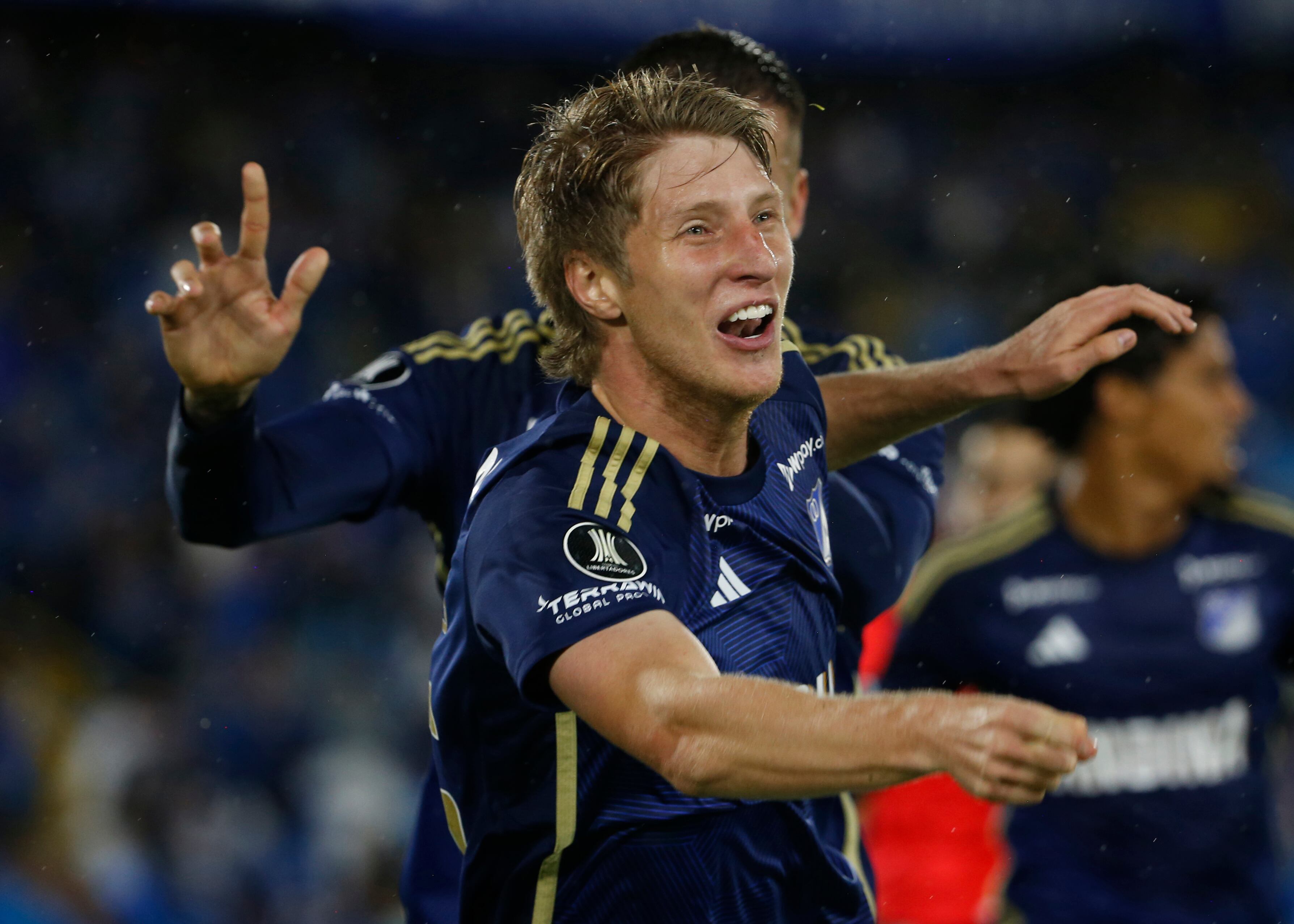 Andrés Llinás, futbolista de Millonarios. (Photo by John Vizcaino/VIEWpress)