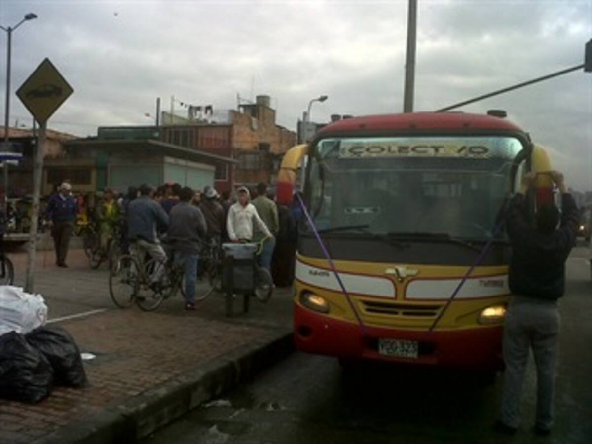 Protesta por asesinato de conductor en el suroccidente de Bogotá