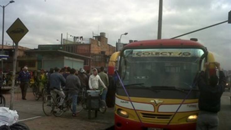 Protesta por asesinato de conductor en el suroccidente de Bogotá