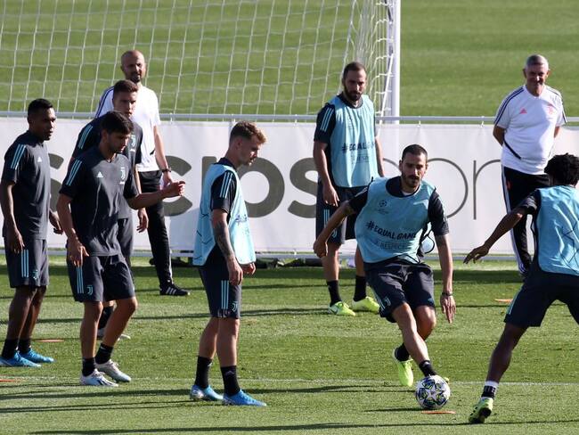 Entrenamiento de la Juventus en la presente temporada de la Serie A.