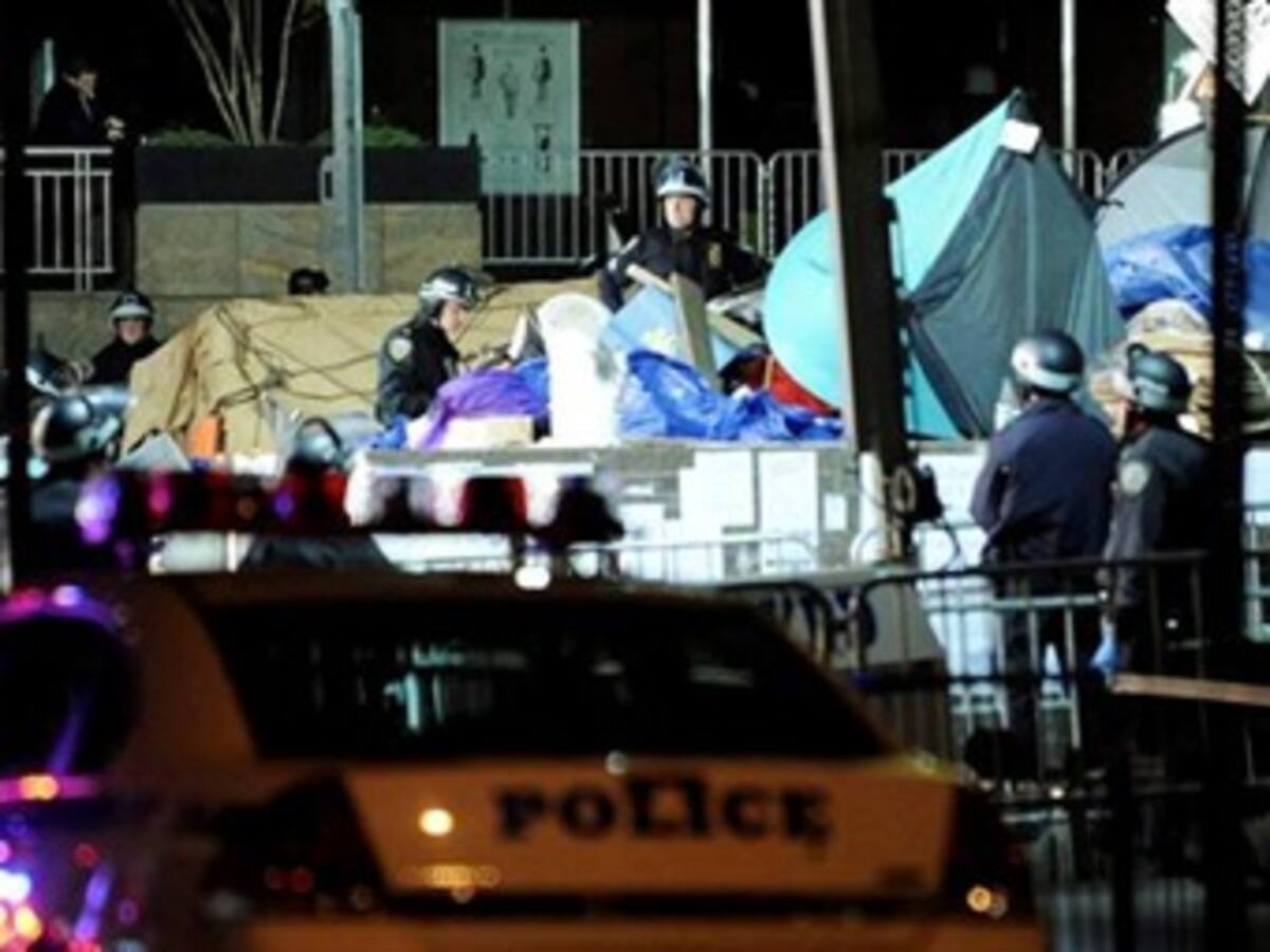 Desalojan a los 'indignados' de Nueva York
