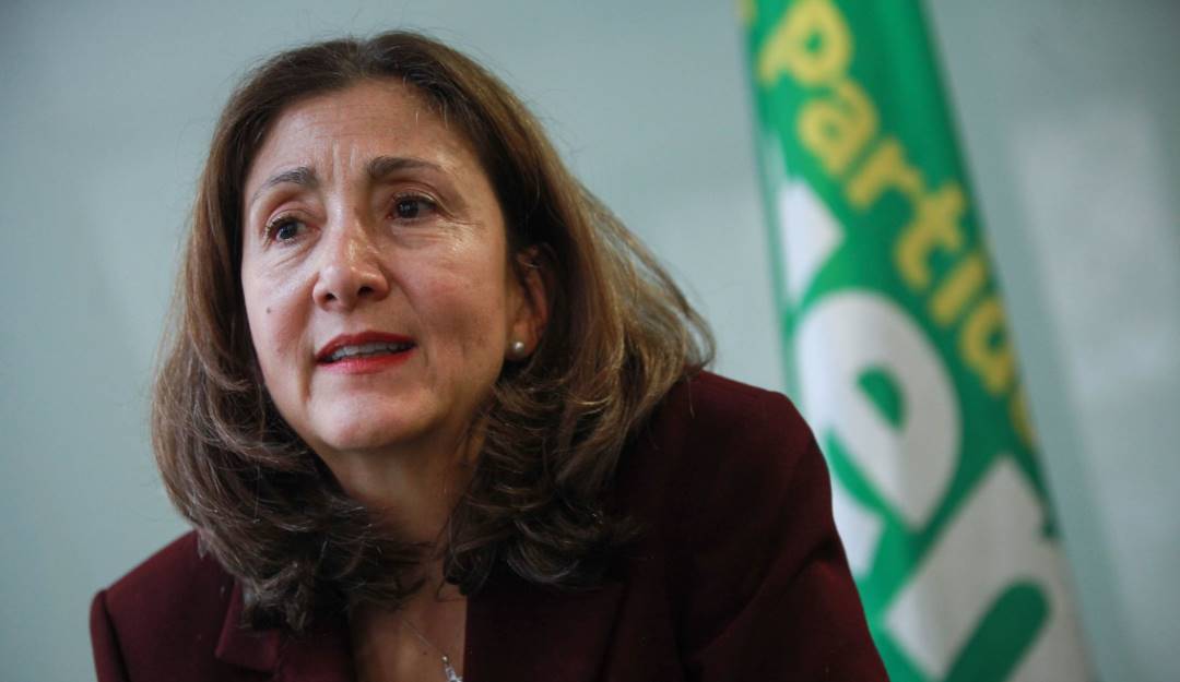 BOGOTA. Enero 21 de 2022. La precandidata presidencial Íngrid Betancourt habló sobre su candidatura a la Presidencia de Colombia desde la Coalición de la Centro Esperanza. (Colprensa - Camila Díaz)