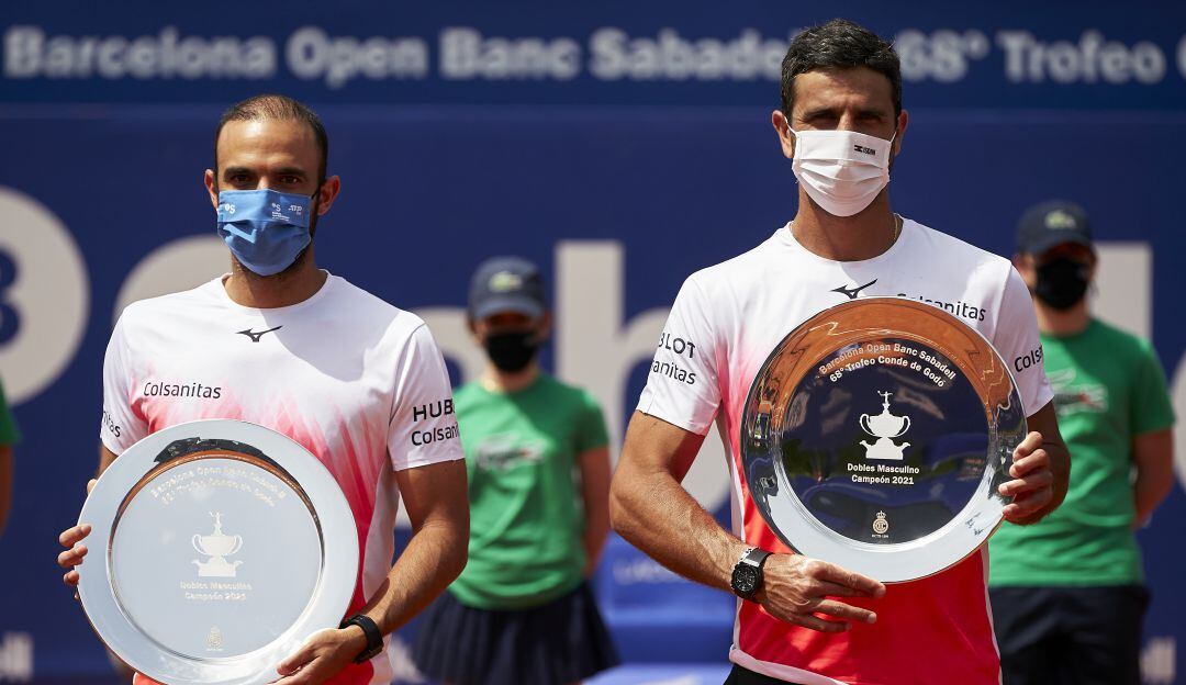 Juan Sebastián Cabal y Robert Farah, tenistas colombianos campeones del ATP 500 de Barcelona