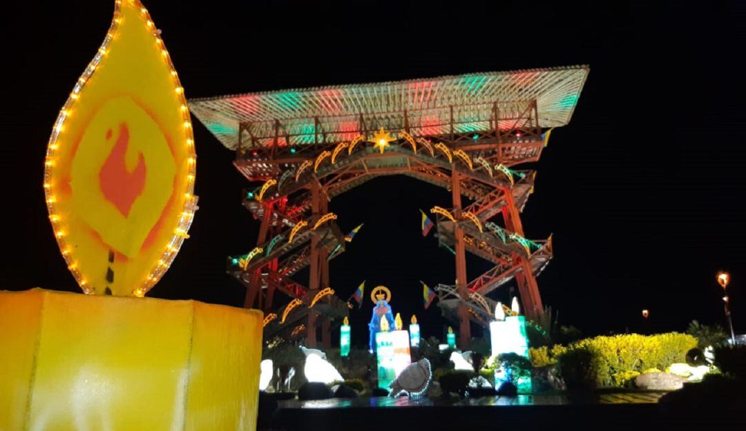 Parque del Café alumbrado en navidad