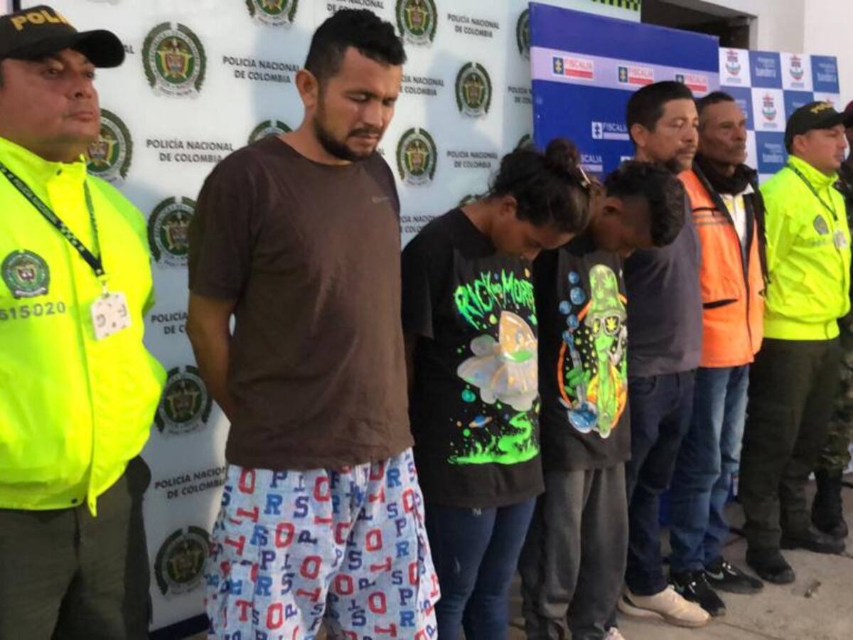 Capturados seis presuntos miembros de las AGC en el sur de Bolívar