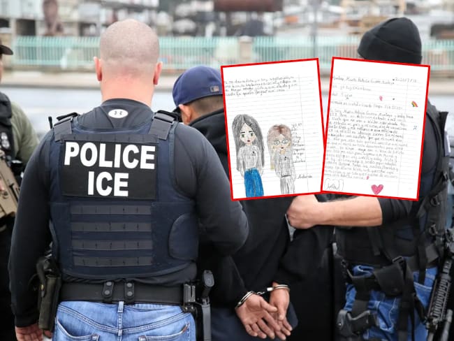 ICE police USA, cartas de niña colombiana