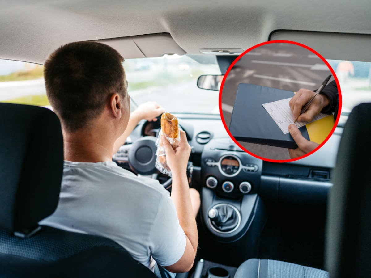 ¿Me pueden multar si voy comiendo mientras conduzco? Esto dice el Código Nacional de Tránsito