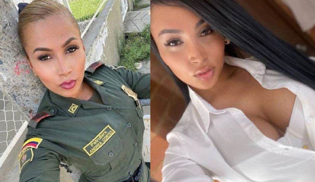 Patrullera Andrea Cortés.