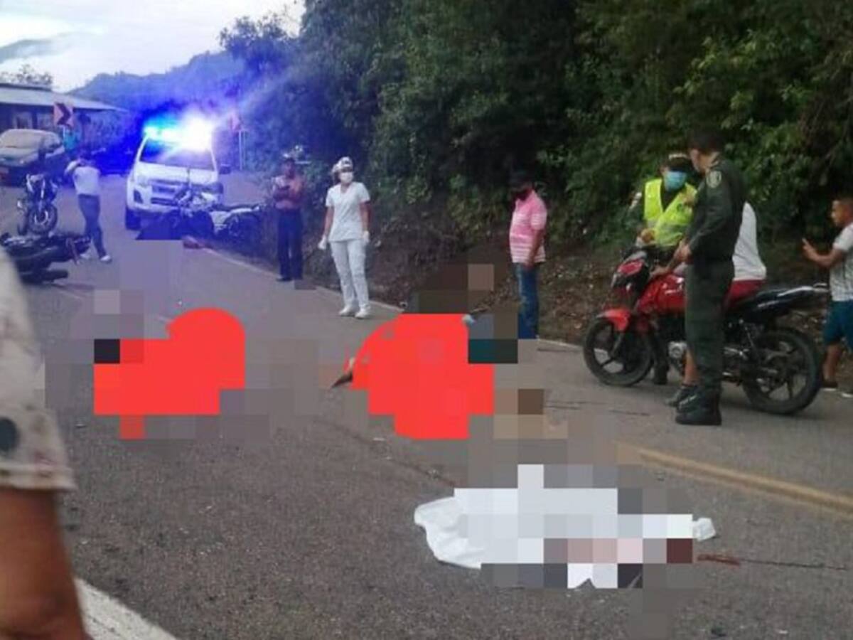 Dos niños y su padre murieron en accidente de tránsito