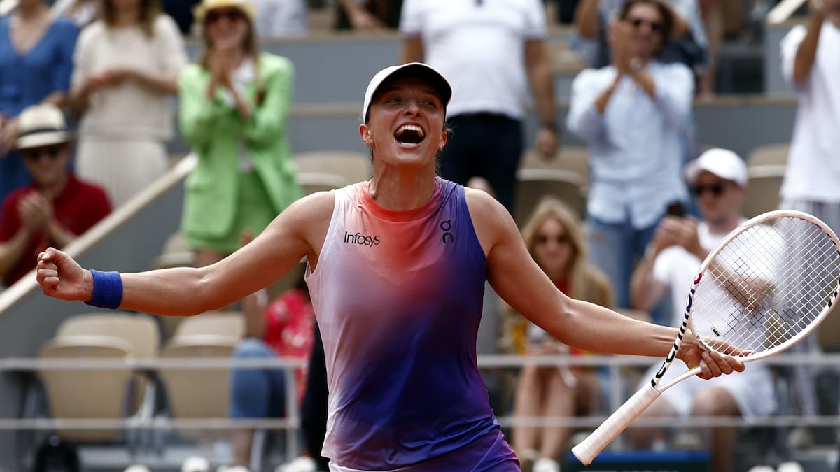 Iga Swiatek se coronó campeona de Roland Garros: iguala histórica marca de Serena Williams