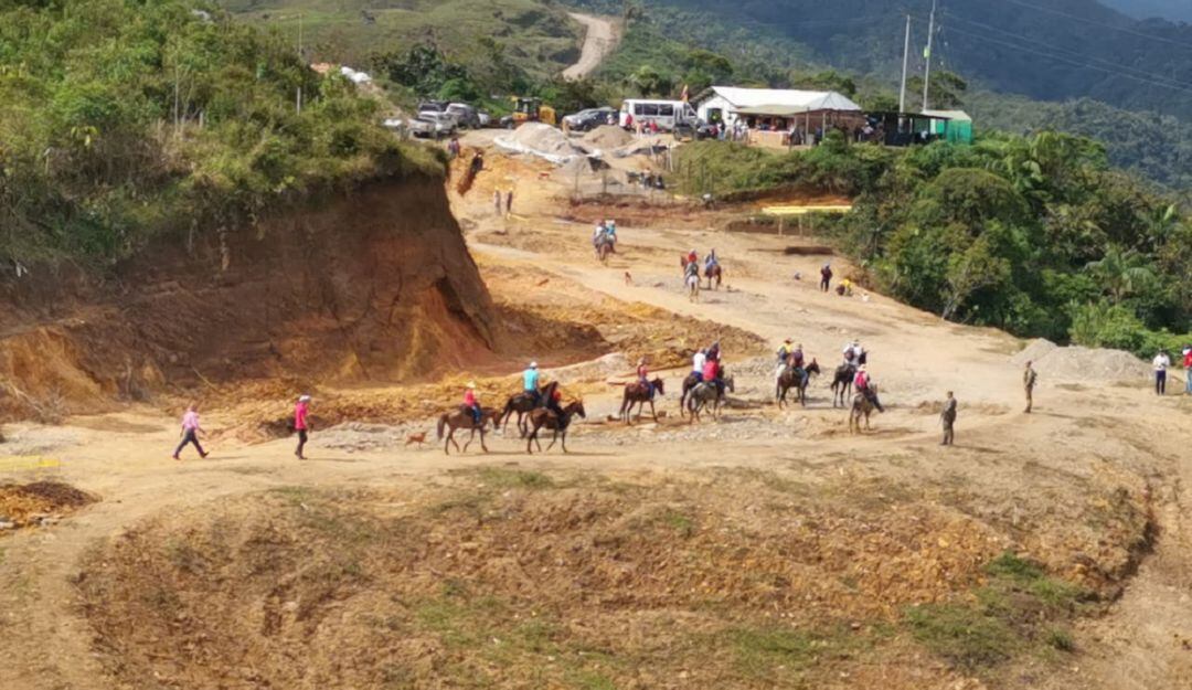 Vía vereda El Congal en Samaná, Caldas