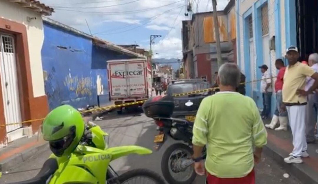 El trágico accidente sucedió cerca al centro de Bucaramanga.