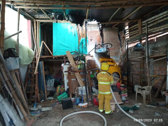 Al parecer la causa podría haber sido ocasionada por una veladora.