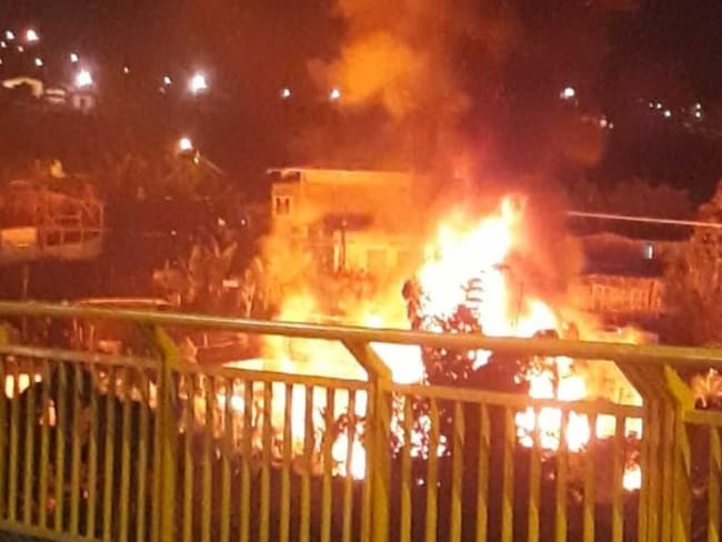 Incendio en Pereira dejó nueve familias damnificadas