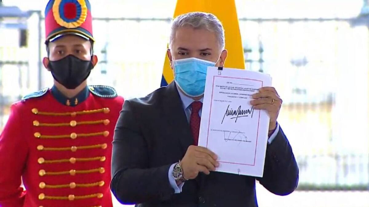 Presidente Duque sancionó la Reforma Tributaria
