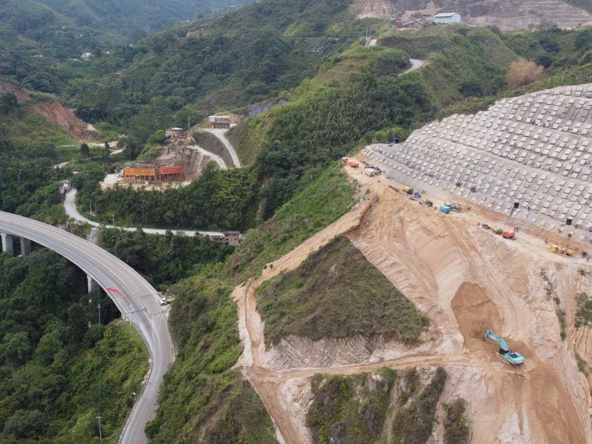 Avanzan al 60 % las obras del Retorno 2 en Las Areneras de Amagá, Antioquia