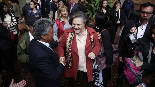Bogotá. Julio 06 de 2017. Clara López inscribe el movimiento con el cual va a recolectar las firmas para inscribirse como candidata presidencial para las elecciones de 2018.. Foto: Colprensa