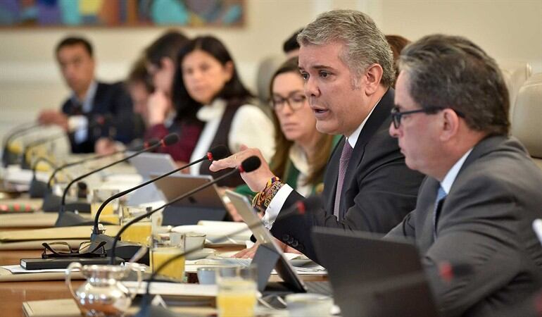 ¿Cómo le ha ido al gabinete de ministros de Iván Duque?. Foto: Foto: @ivanduque en Twitter
