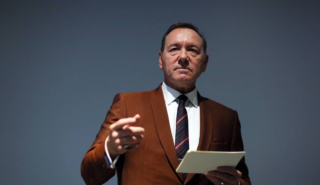 El actor Kevin Spacey durante una obra de teatro. Foto: Getty