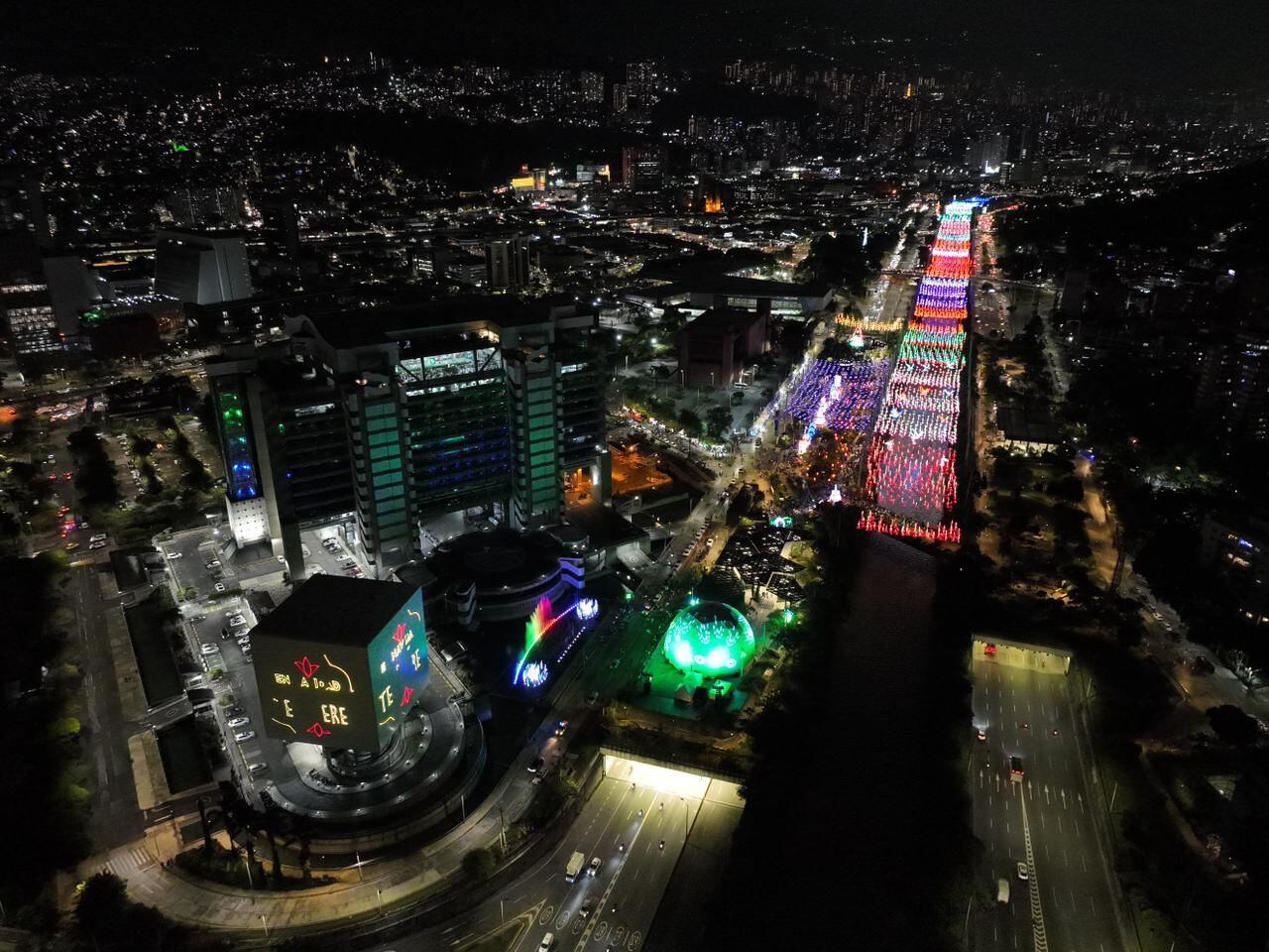 Vista aérea de la ruta de la luz 2025 Foto:EPM