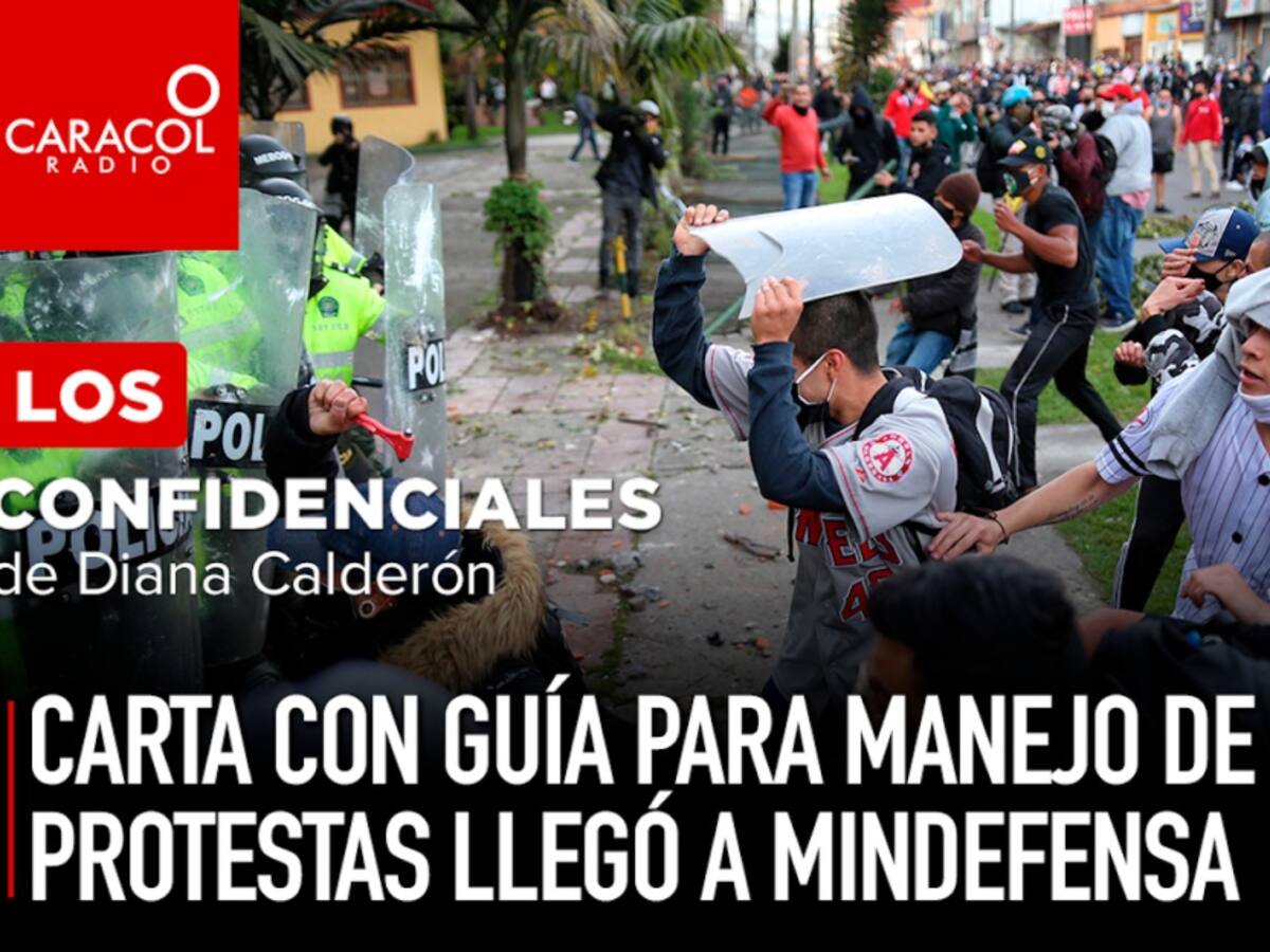 Carta con guía para manejo de protestas llegó a MinDefensa
