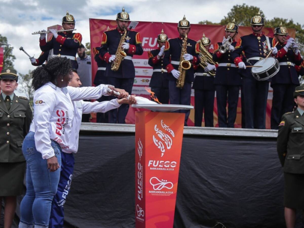 La antorcha de los Juegos Centroamericanos llegó a Bogotá