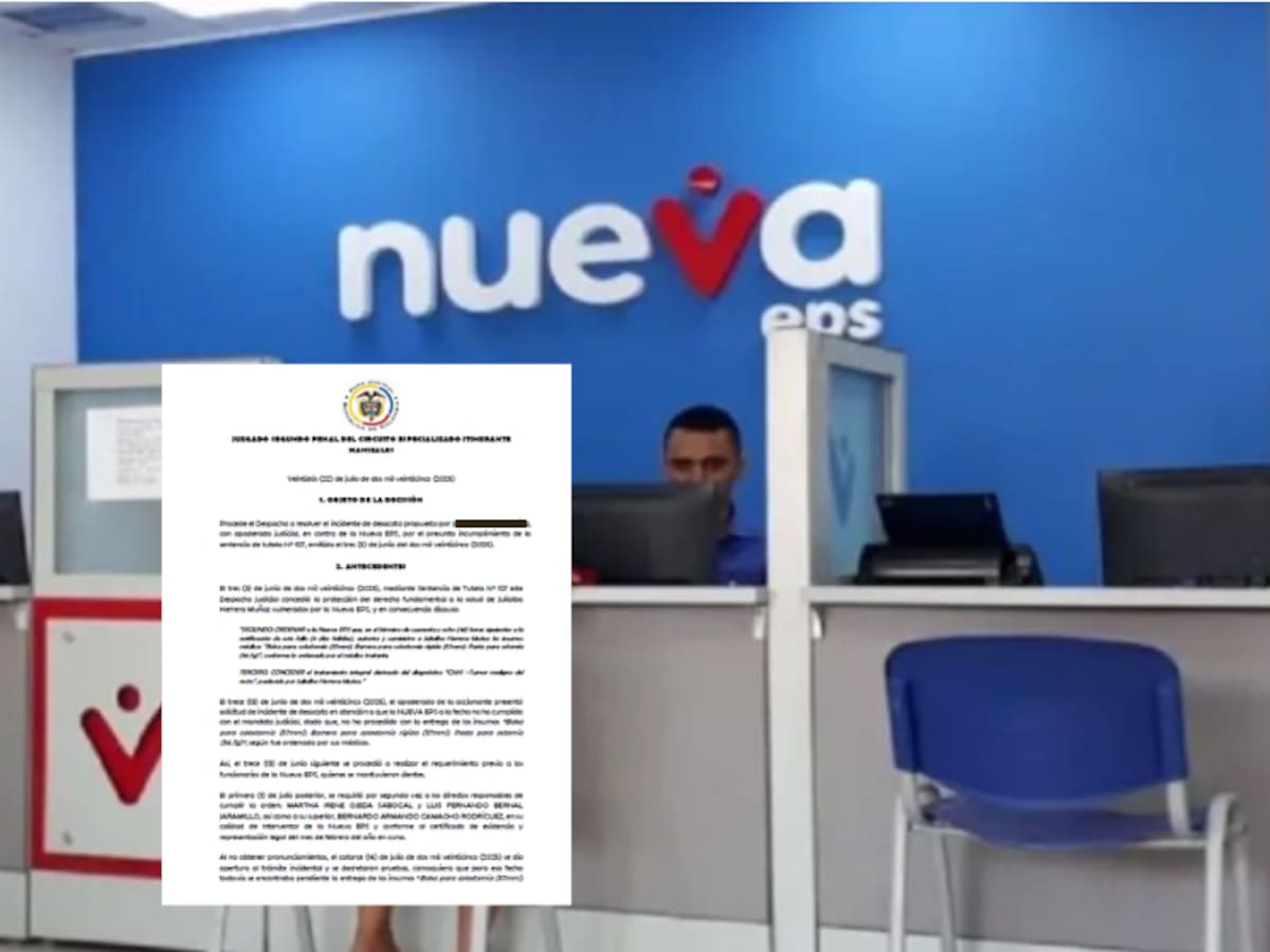 Más de 400 órdenes de arresto y medidas judiciales por desacato enfrentan la Nueva EPS en Caldas